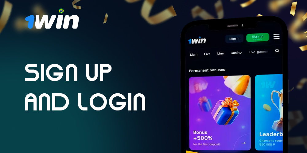 Como criar uma nova conta 1Win e fazer login