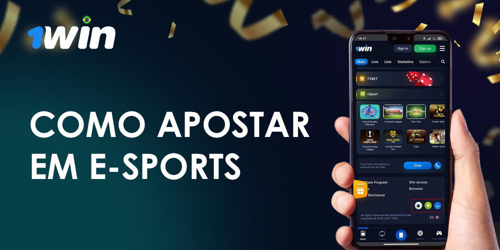 Instruções passo a passo sobre como apostar no e-sports em 1Win