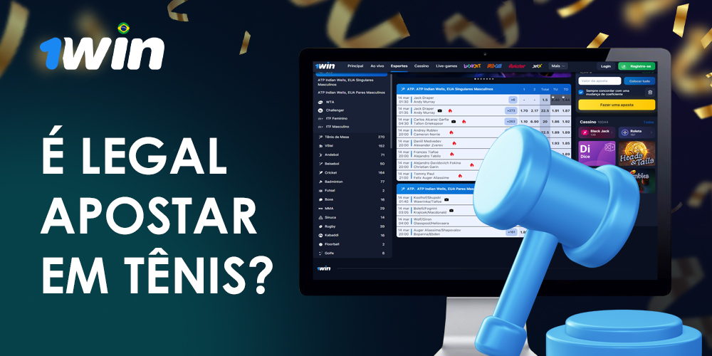 Como legalmente os tenistas brasileiros podem apostar no 1win
