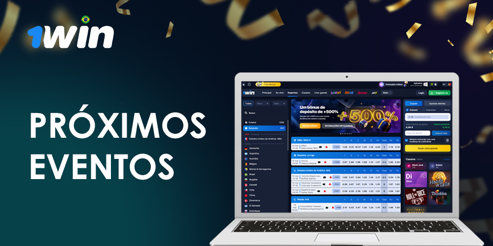 Quais os próximos eventos de basquete estão disponíveis para apostas no 1win